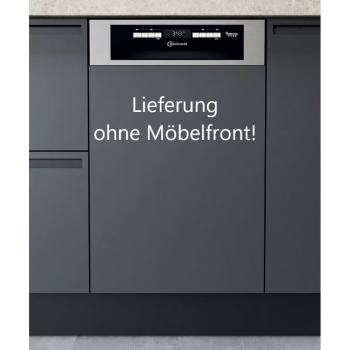 Bauknecht BSBO 3O21 PF X - Geschirrspüler, Teilintegriert, Besteckschublade, Edelstahl, 45 cm